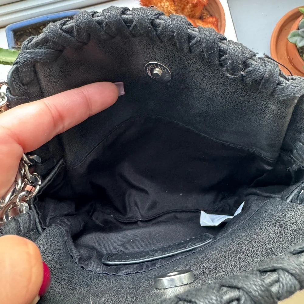 Steve Madden Quilted Black Chain Crossbody Bag - Picture 9 of 9
